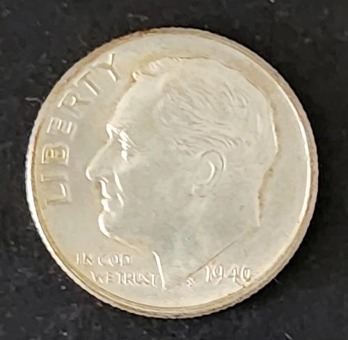 1946-P Roosevelt Dime 90% Silver 10c US Coin Phila. Mint Circulated Low Shipping