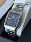 Seiko 5 7009 5270 Blue Square Dial Day Date Automatic Vintage 1980 Rare Watch