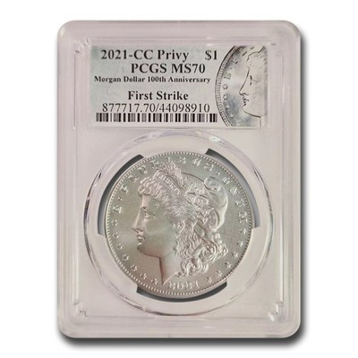 2021-(CC) Silver Morgan Dollar MS-70 PCGS (FirstStrike®) | eBay