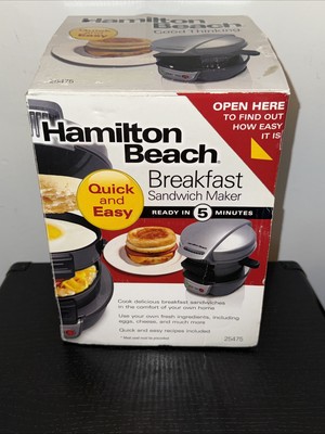 Hamilton Beach 25475 Breakfast Sandwich Maker - Silver