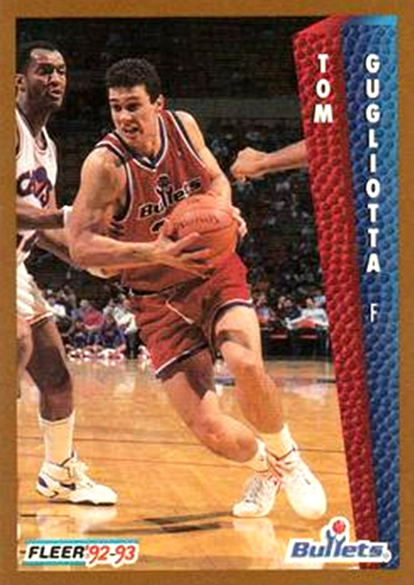 1992-93 Fleer #437 Tom Gugliotta RC Washington Bullets