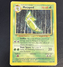 Wizards of the Coast Pokemon TCG Metapod 54/102 Base Set 1999 Unlimited - MP