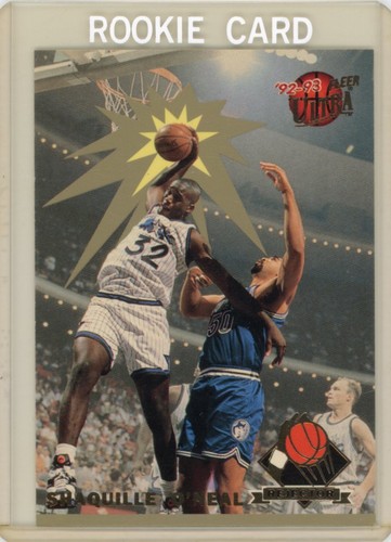 SHAQUILLE O'NEAL ROOKIE CARD Shaq 1992/93 Fleer Ultra REJECTORS INSERT Magic RC!