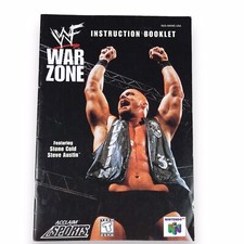 WWF Warzone feat. Stone Cold - Instruction Booklet Original Nintendo 64 Manual 