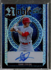 2023 Leaf Metal Noble Autographs Mojo Blue #NSS1 Sammy Stafura Auto /6