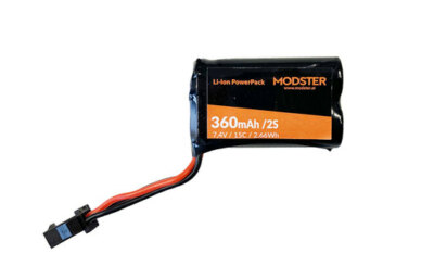LiPo Pack LiIon Akku 2S 360 mAh MODSTER Vector 28/30 Custom-Stecker 