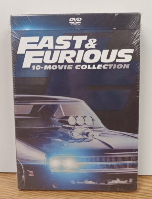 BRAND NEW / SEALED - Fast & Furious 10-Movie Collection (DVD Set) - Free Ship!