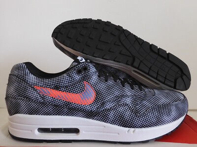 NIKE AIR MAX 1 FB QS ''HYPERVENOM'' BLACK-BRIGHT CRIMSON-WHITE SZ 14 [744491-001]