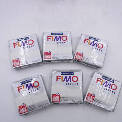 Set of 6 Staedtler Fimo metallic Effect Polymer Clay Mother of Pearl 8020