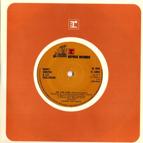 Nancy Sinatra and Lee Hazlewood - Did You Ever  (7" Single 1971) EX - Picture 1 of 2