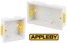 Dry Lining Back Box Plasterboard 1 Gang 2 Gang 35mm Flush Pattress Appleby 1G 2G