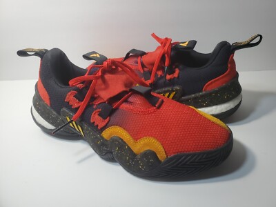 Yellow Adidas Young Shoes Adidas Trae Young Shoes Black/Red/Yellow