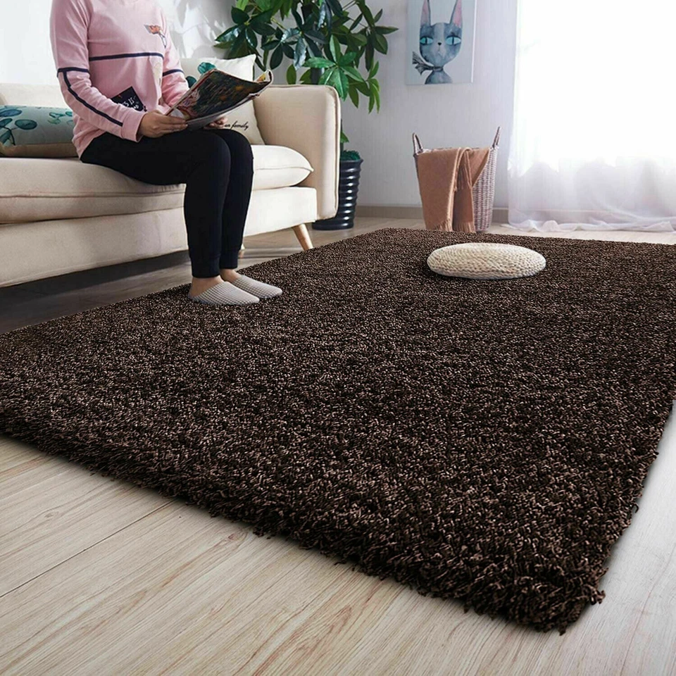 Fluffy Rugs Large Shaggy Rug Bedroom Living Room Anti Slip Soft Carpet Floor Mat - Image 4 of 4