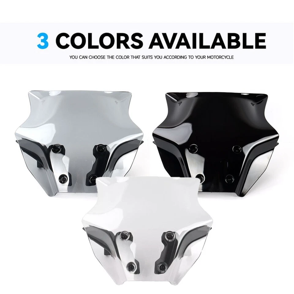 Para Yamaha MT-07 MT 07 MT07 2025 Deflector de viento Soporte de parabrisas Parabrisas Foto 2 de 4