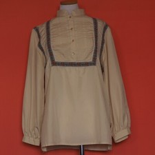 1960s King James Cream Peasant Blouse