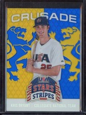2015 Panini USA Baseball Stars & Stripes Crusade Blue #59 Kris Bryant