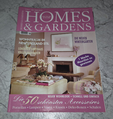 Homes & Gardens 1/2006 Chiemsee Wintergarten Tischlerkunst Kamelien Accessoires