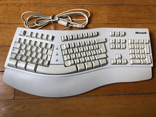 Vintage Microsoft Natural Keyboard PS/2 FRANCAIS AZERTY Windows 95 super sauber