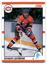 Sylvain Lefebvre 1990 Score Canadian HOCKEY #307 Montreal Canadiens