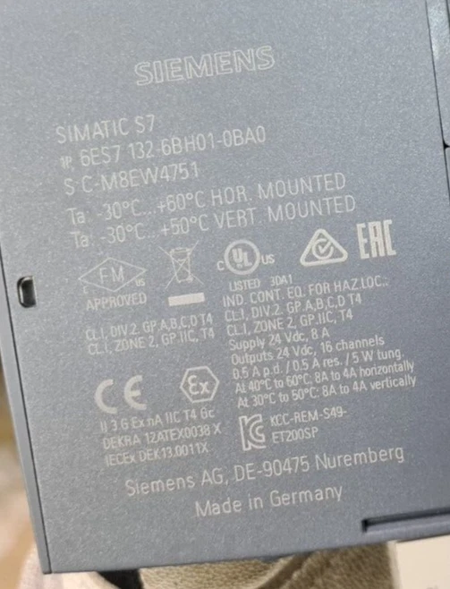 6ES7132-6BH01-0BA0 SIMATIC ET 200SP, Digital output module  DQ 16x 24V - Image 3 of 4