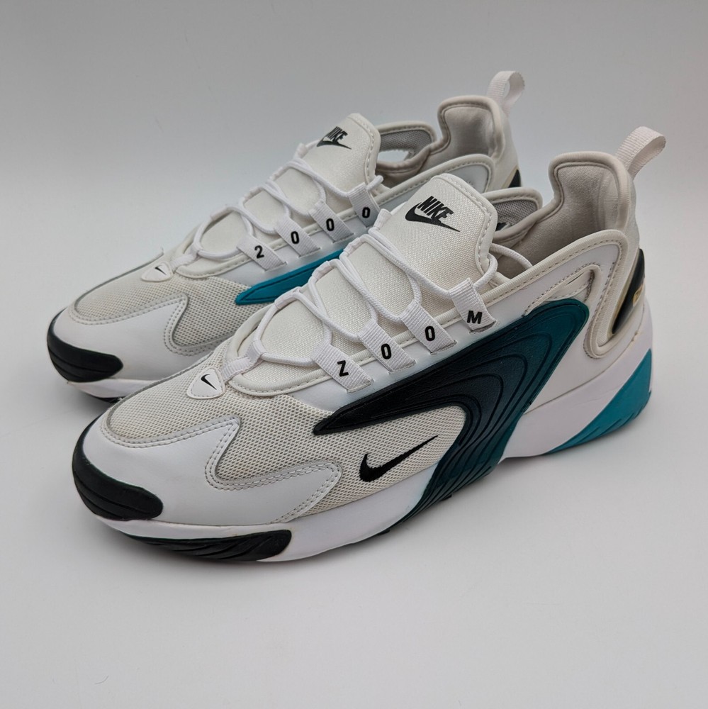 Nike Zoom 2K Men's Sneakers Size 10.5 White/Teal/Black AO0269-106