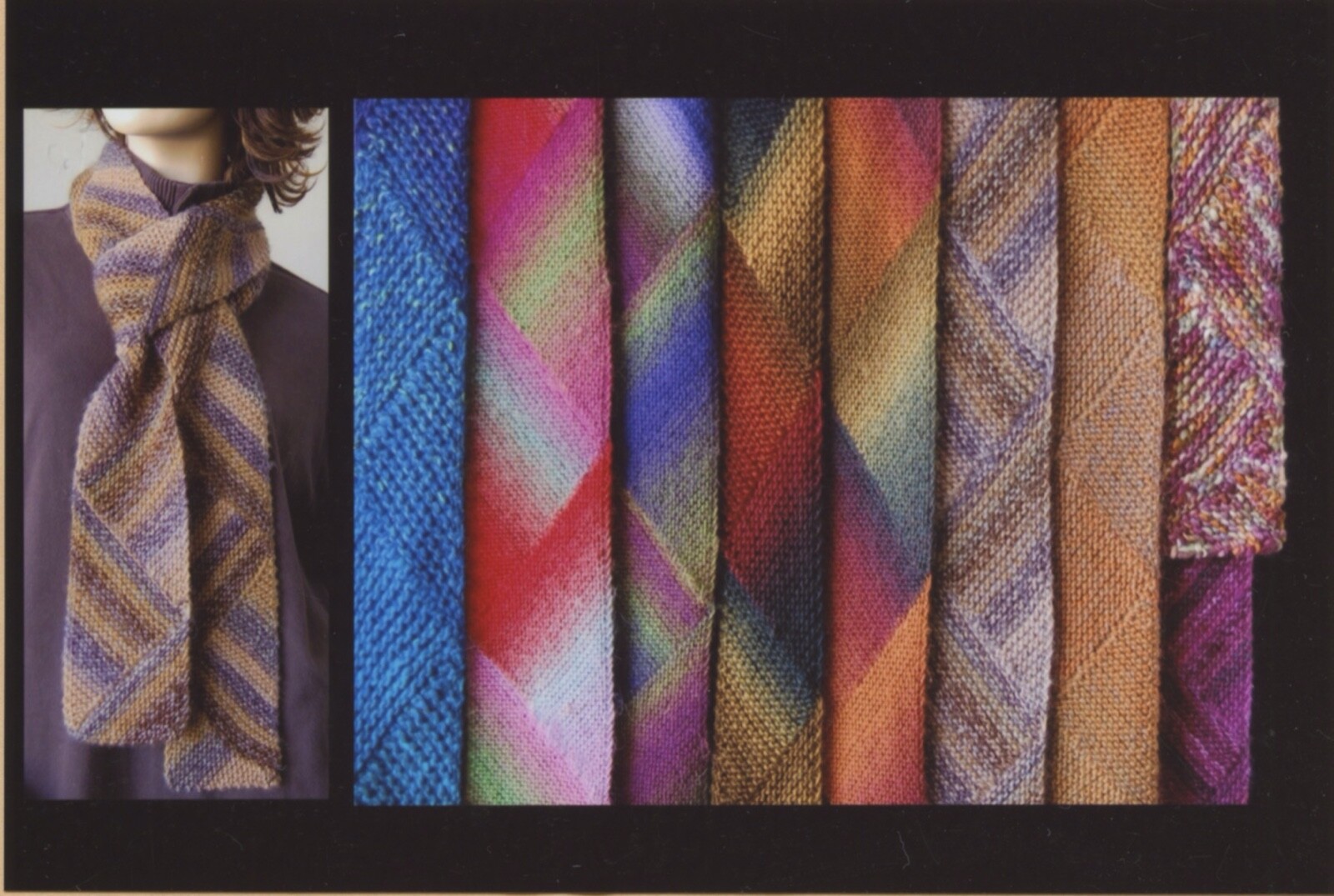 Sciarpa multidirezionale Ann Norling KNITTING PATTERN 69 fila corta