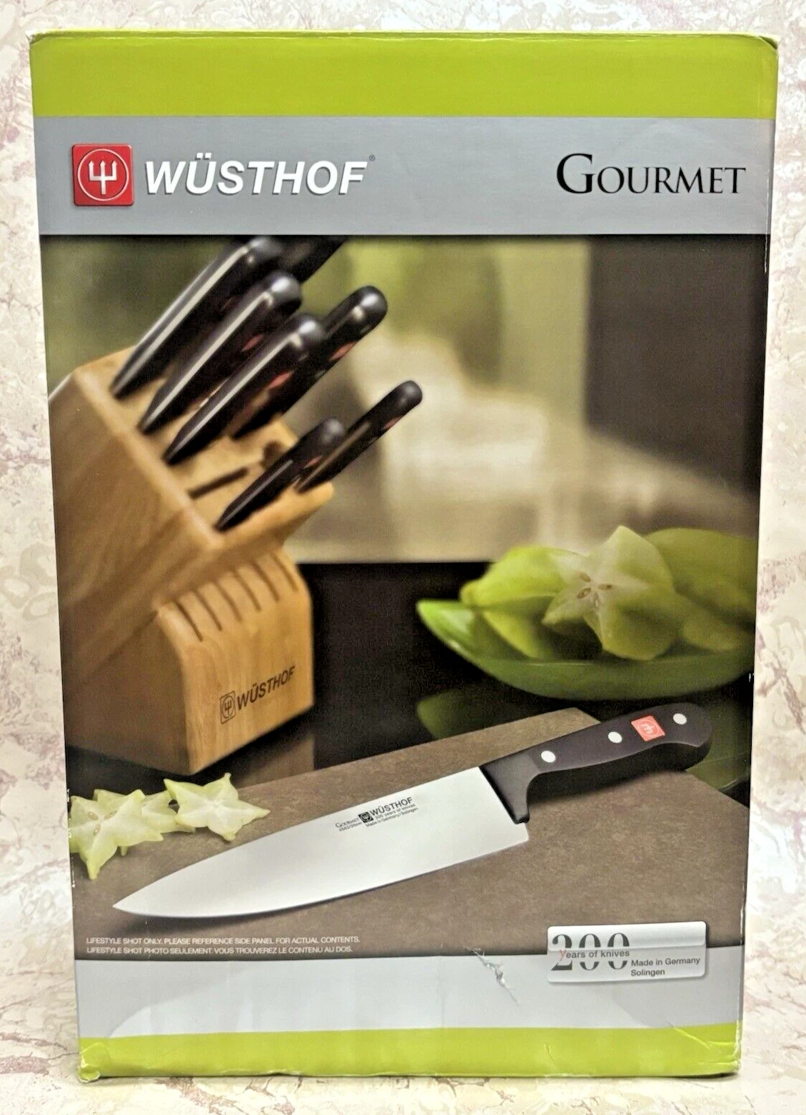 Wusthof German Solingen Gourmet 7 - Piece Knife Block Set Brand New in Box
Opens in a new window or