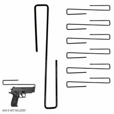 6pc Safety Handgun Hangers Pistol Gun Holder Cabinet Organizer Rack Hook Storage