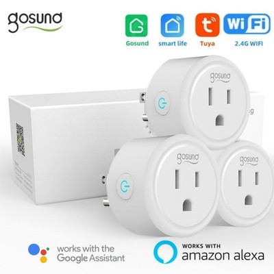 Gosund 2/4PCS WiFi Smart Plug Outlet Voice Control with Alexa Google Home Tuya