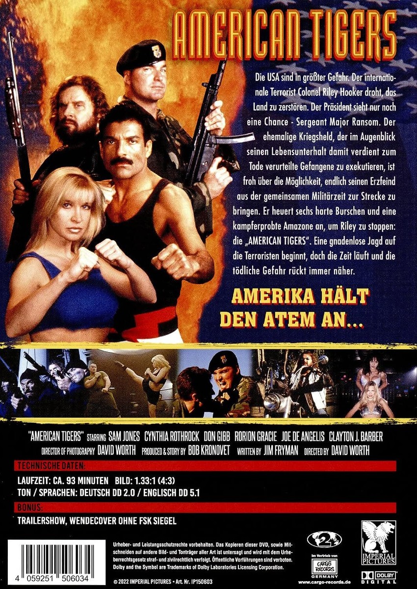 アメリカン・ショート・ショート 2000スペシャルセレクション [DVD] p706p5g AMERICAN TIGERS *1996 / Sam J. Jones / Cynthia Rothrock* NEW
