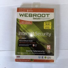 Webroot SecureAnywhere Internet Security - Full Version - 1 Year Subscription
