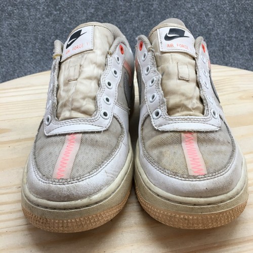 Nike Shoes Youth 6 Air Force 1 LV8 Sneakers White Lace Up Low Top AV0743-100 - Picture 8 of 19