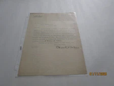 GRANBERY & TRABUE NASHVILLE TENN LETTER SGN  CHAS TRABUE 1/16/190 ONE FREE 2 PCS