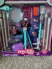 My Life As Vlogger Play Set 20 Pieces Gray/Teal/Red Accessories for 18" Doll NEW