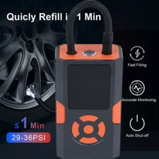 Tire Inflator Portable Air Compressor 150PSI Portable Air Pump for Car&Bike&Ball