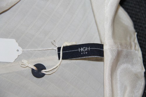 luxueuse robe ivoire viscose coton HIGH USE ex girbaud size 38 fr USA 27 NEUVE - Picture 7 of 7