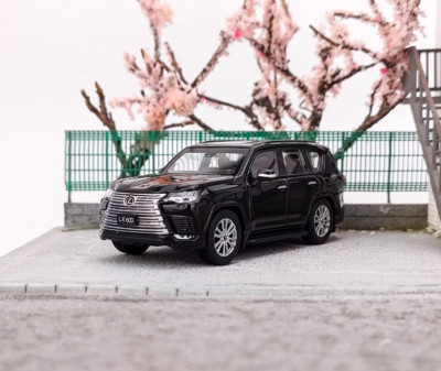 LCD 1:64 Black LX600 Luxury SUV Off Road Sports Model Diecast
