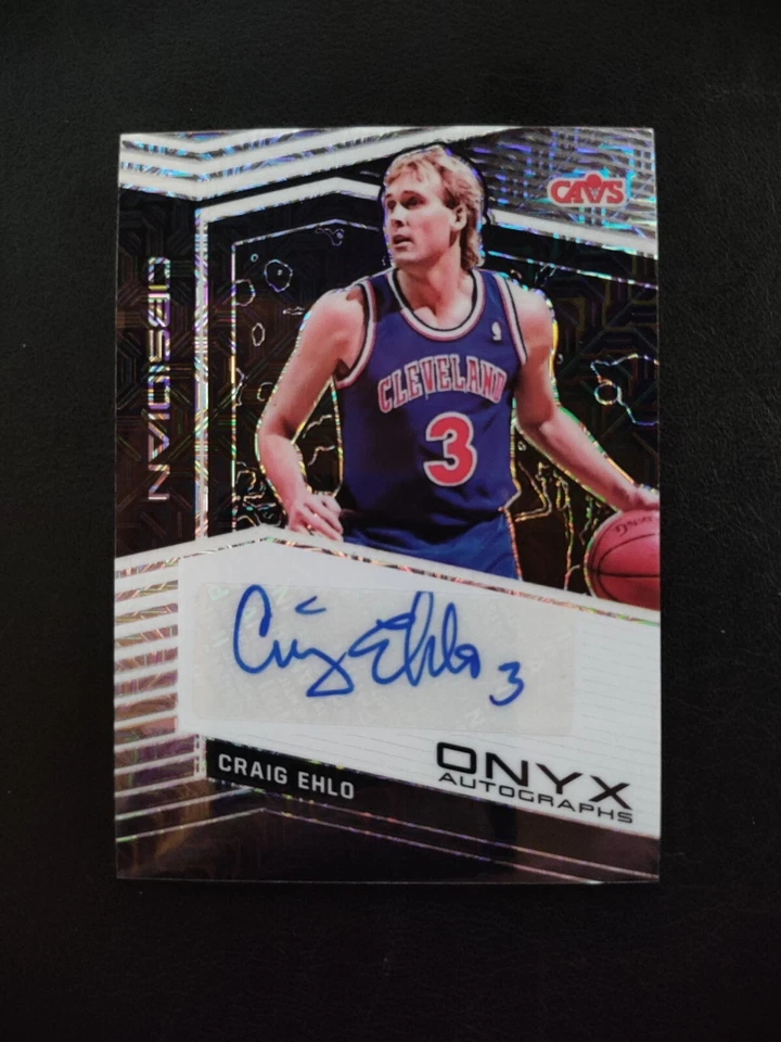 2019-20 Panini Obsidian Onyx White Mojo Craig Ehlo Auto 1 OF 1! 1/1 #OA-CEL - Image 3 of 4