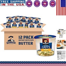 Convenient 12-Pack of Creamy Butter Flavor Instant Grits - Ready in Minutes