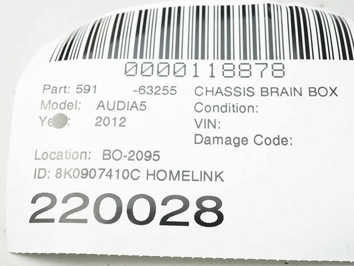 Audi A5 8T 2009-2012 módulo de control de puerta abridor de garaje Home Link OEM - Imagen 9 de 9