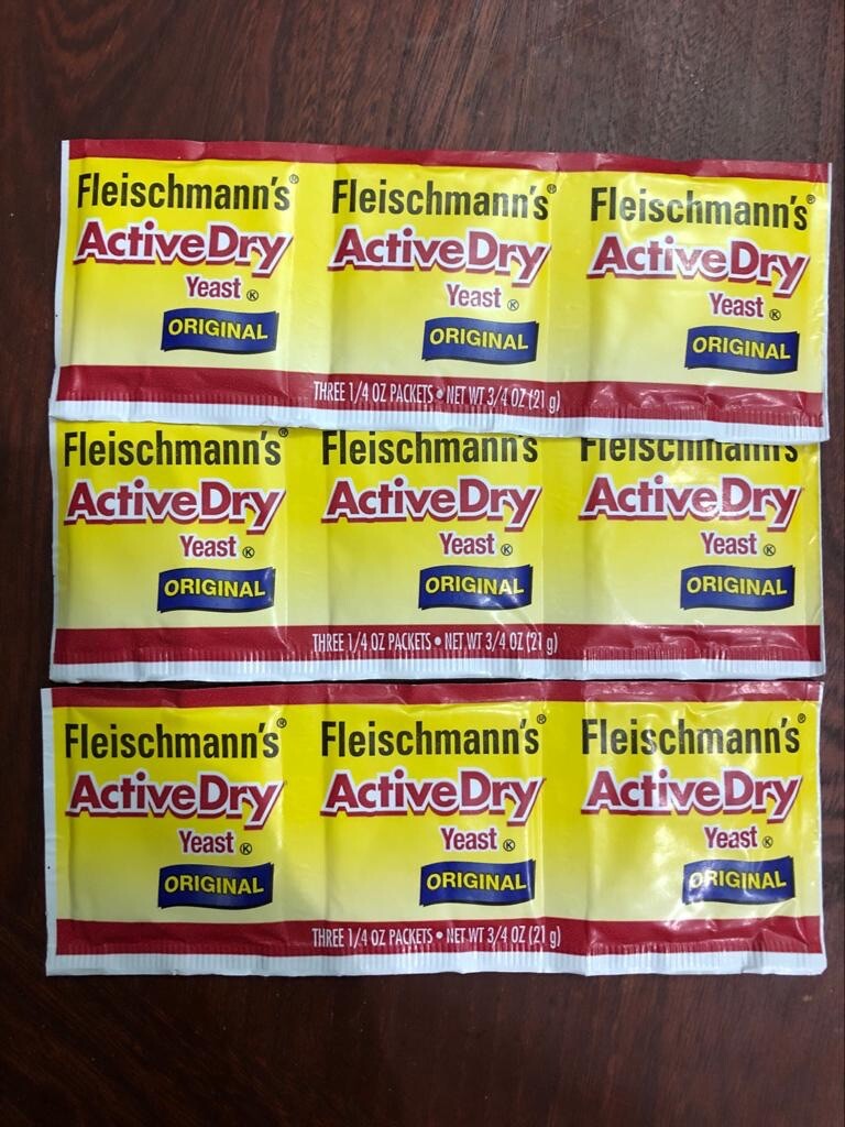 Fleischmanns Active Dry Yeast Original Packets Pack Of