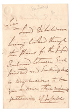 Reginald Windsor Sackville West Signed Letter 1866 / Autographed British Railway