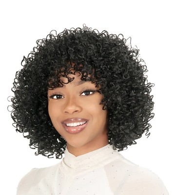 New Born Free CT32 - Synthetic Curly Cute Style Full Wig CT32 Color FS1B/33 New