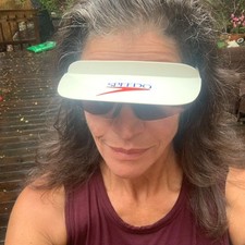 Vintage 1980s Speedo Plastic Visor w/Sunglasses Land Water RETRO WONDERFUL