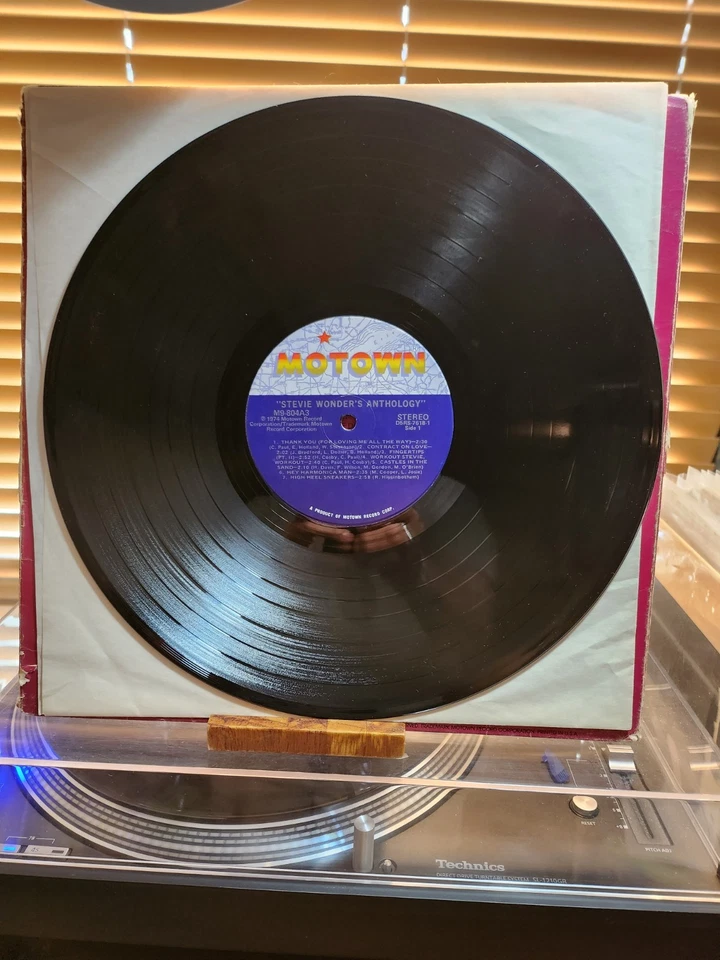 Stevie Wonder, Stevie Wonder Anthology, 1974 1st Motown 3lp Comp., Foldout Foto 3 de 4