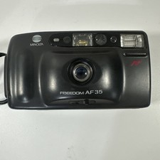 Minolta Freedom AF35 Auto-Focus Black Point  Shoot 35mm Film Camera - Tested
