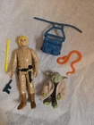 1980 Star Wars Luke Skywalker Bespin Action Figure Lightsaber Yoda Backpack Vtg