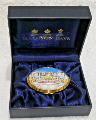 SELTEN NEU VERPACKT HALCYON DAYS EMAILLE BOX ST JAMES'S PLACE 2015 ABU DHABI LTD EDTN