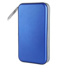 Siveit CD Case Holder, 80 Capacity CD/DVD Case Holders Wallet Hard Plastic