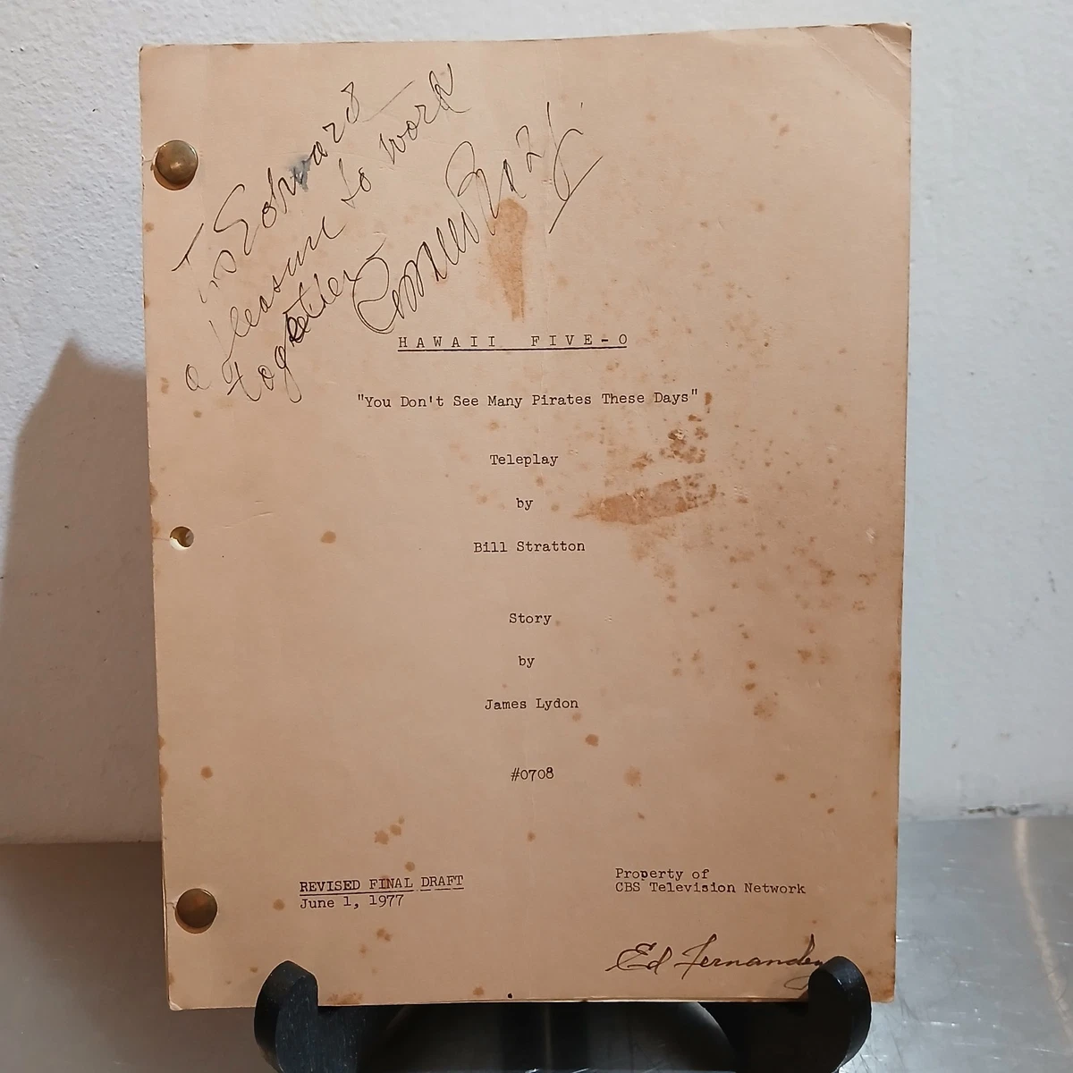 TV Memorabilia Signed Original Scripts for sale | eBay